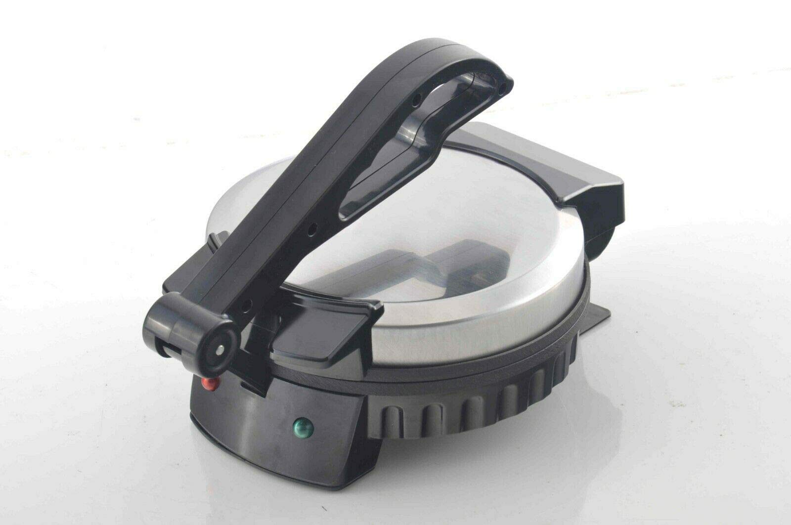 Electric Non-Stick Roti Maker & Tortilla Press with Adjustable Temperature Control - Perfect for Indian Chapati, Mexican Flatbread & Homemade Wraps