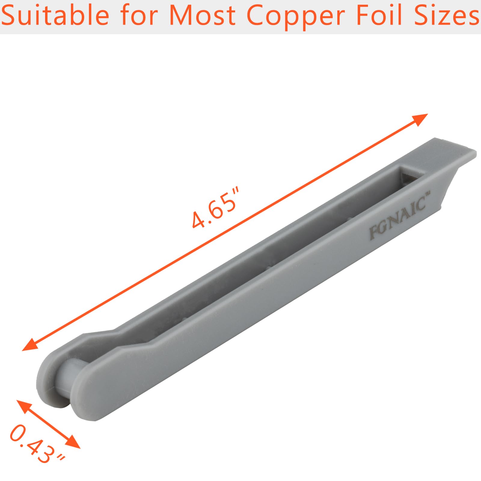 Premium Stained Glass Copper Foiling Tool Kit - Professional Hand Foiler & Copper Foil Wrapping Tool for DIY Stained Glass Art Projects, Jewelry Making, and Home Decor (Grey) - Perfect for Beginners & Artists