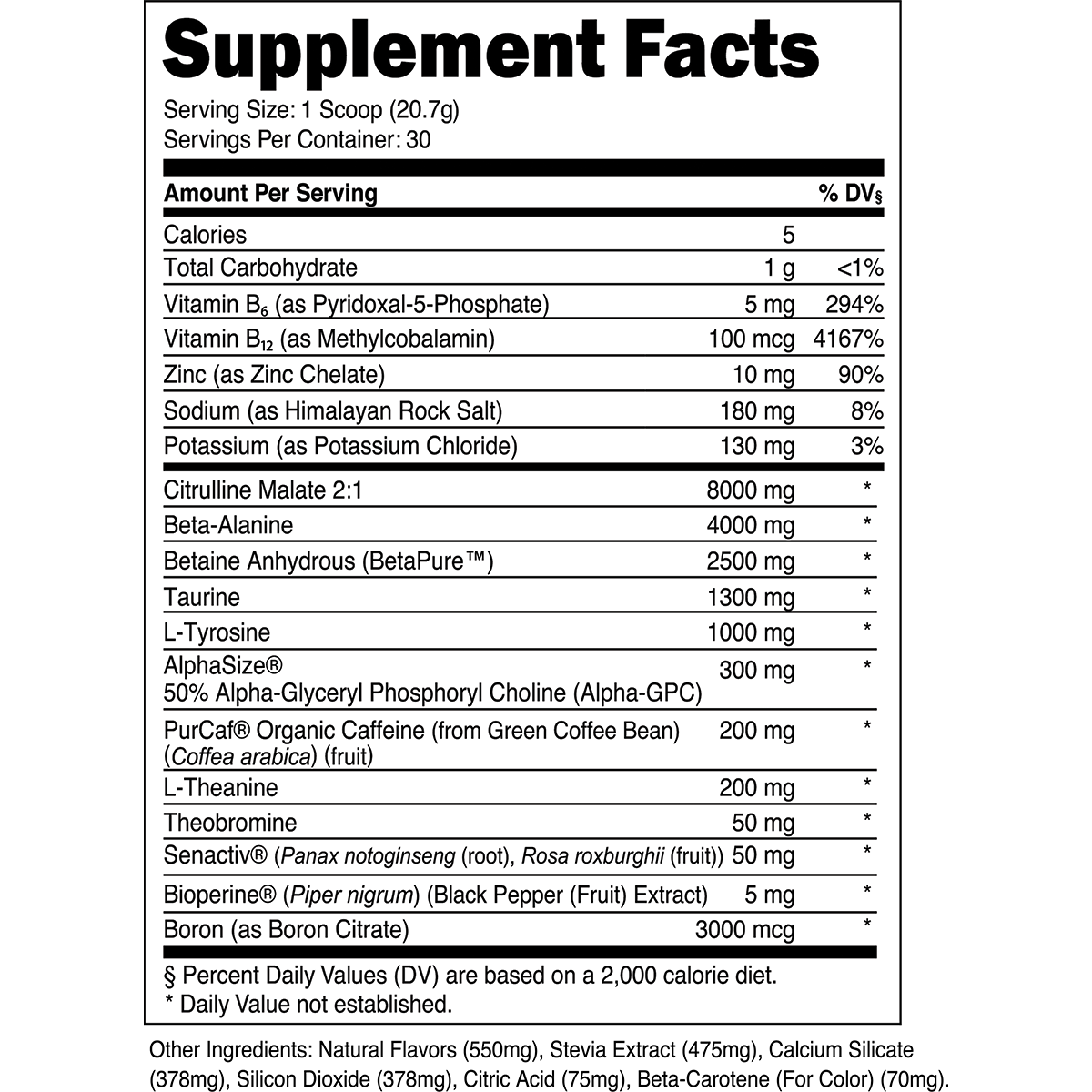 Bulk Pre Workout Powder - Energy & Endurance Booster for Gym & Fitness | Best for Athletes & Bodybuilders