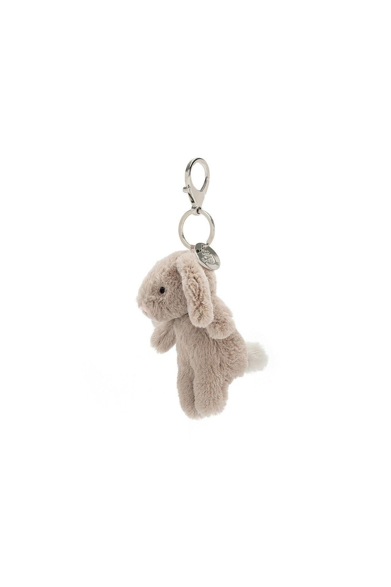 Jellycat Bashful Bunny Beige Bag Charm - Adorable Plush Keychain for Handbags, Backpacks & Gifts | Perfect for Easter, Baby Showers & Everyday Carry