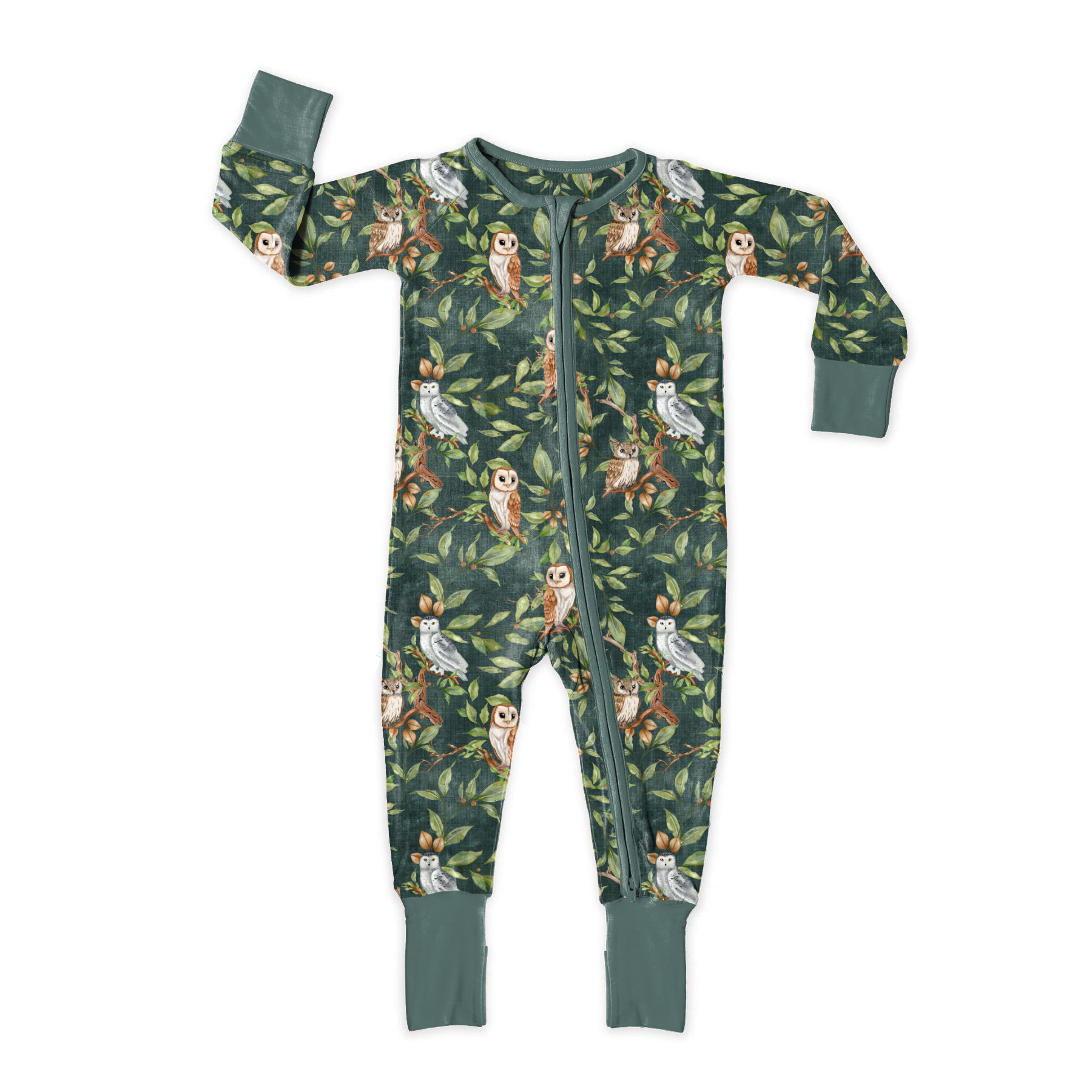 Night Owl Zip Romper - Soft & Cozy Baby Sleepsuit with Full-Length Zipper for Easy Diaper Changes - Perfect for Newborns, Infants & Toddlers - Ideal for Bedtime, Naptime & Late-Night Feedings