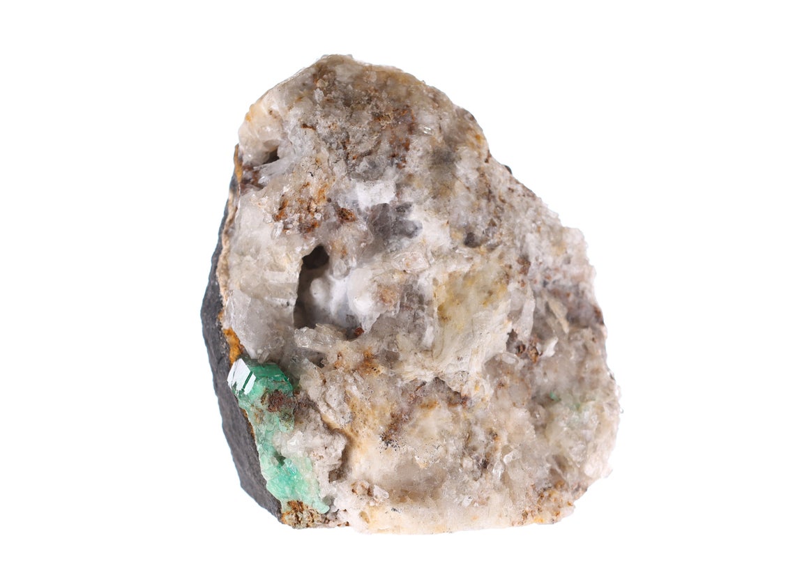 Natural Colombian Emerald Rough Crystal Sculpture - Raw Gemstone for Jewelry Making, Healing & Meditation | Perfect for DIY Crafts, Home Decor & Spiritual Gifts