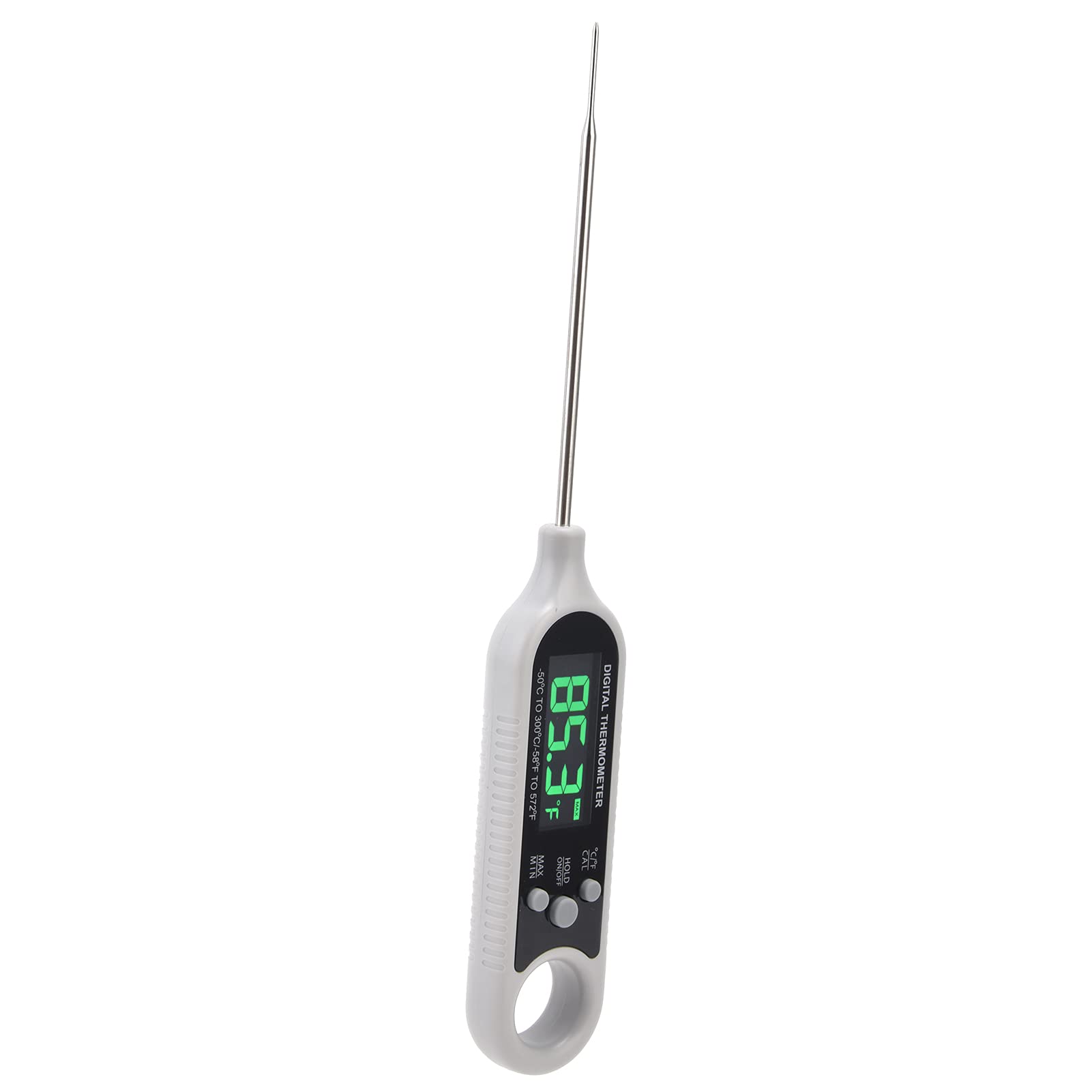 Digital Food Thermometer with LCD Display & Magnetic Back - Instant Read Kitchen Thermometer for Cooking, Grilling, Baking - Perfect for Meat, Candy, Deep Fry & BBQ