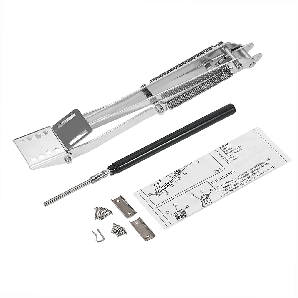 Solar-Powered Automatic Greenhouse Window Opener - Temperature Sensitive Vent Opener with Dual Spring for Gardening & Agriculture - Lifts 15 lbs - Perfect for Greenhouses, Grow Tents & Hydroponic Systems