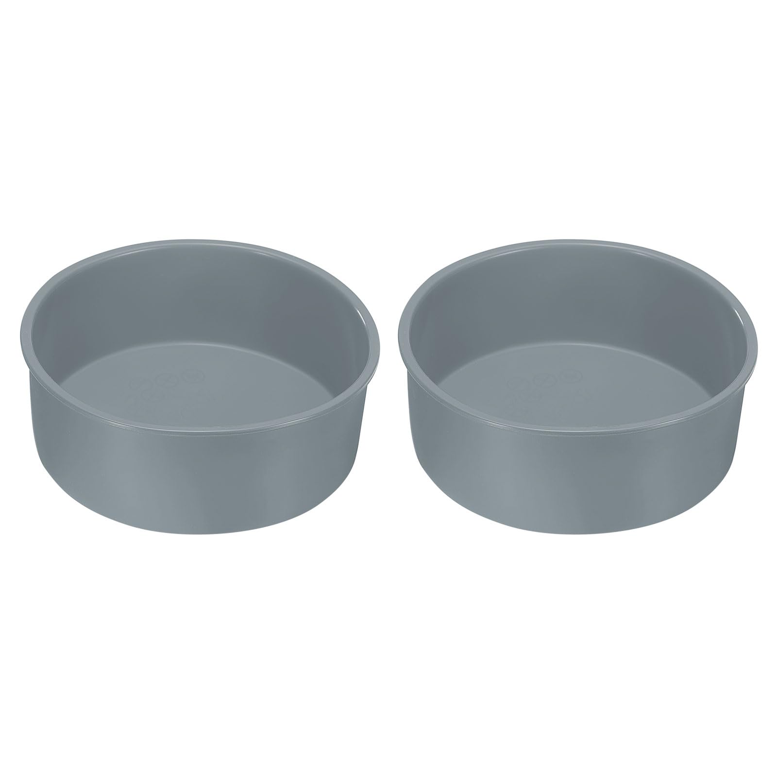 uxcell 2-Pack 6 Inch Round Silicone Cake Pans - Nonstick & Quick Release Baking Molds for Layer Cakes, Cheesecakes, Birthday Smash Cakes (Gray) - Perfect for Home Baking, Party Desserts & Professional Pastry Making