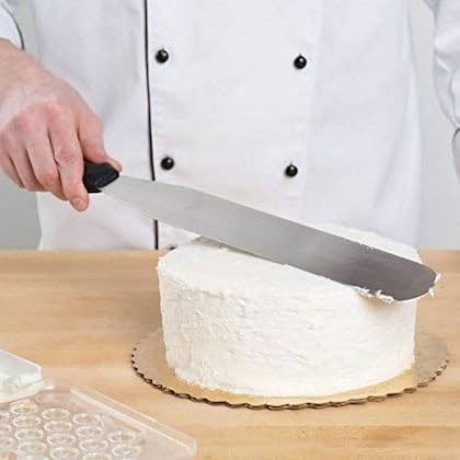 8 Inch Stainless Steel Cake Palette Knife - Professional Straight Icing Spatula for Baking, Cake Decorating & Pastry Making | Perfect for Home Bakers & Professional Chefs