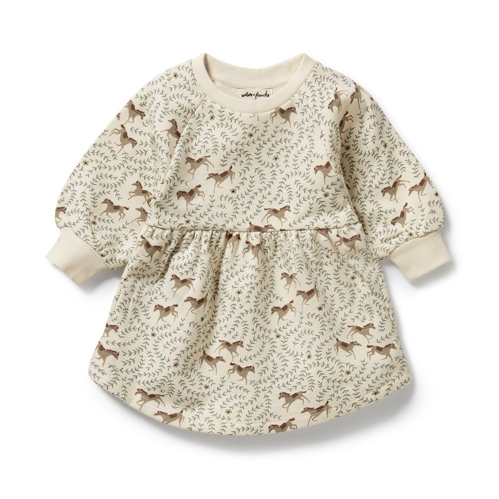 Trixie Organic Cotton Terry Horse Sweat Dress - Breathable & Comfortable Riding Outfit for Equestrian Training & Show Jumping