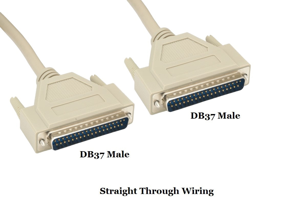 Shielded RS 449 Serial Cable DB37 Male to Male - 3FT/6FT/10FT Options for Industrial Equipment & Data Transfer