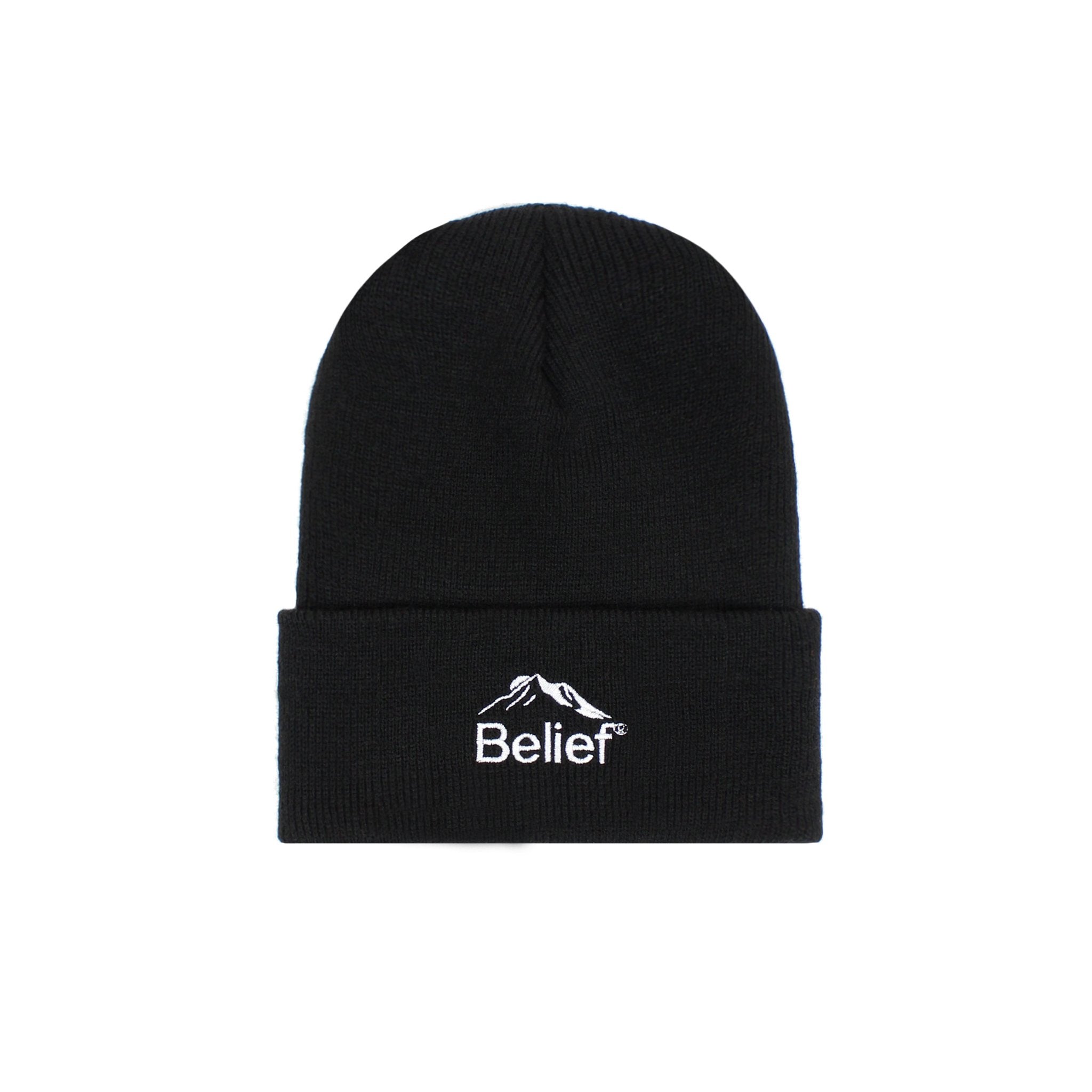 Belief NYC Summit Beanie - Soft Winter Knit Hat for Men & Women - Black - Perfect for Skiing, Snowboarding & Outdoor Activities