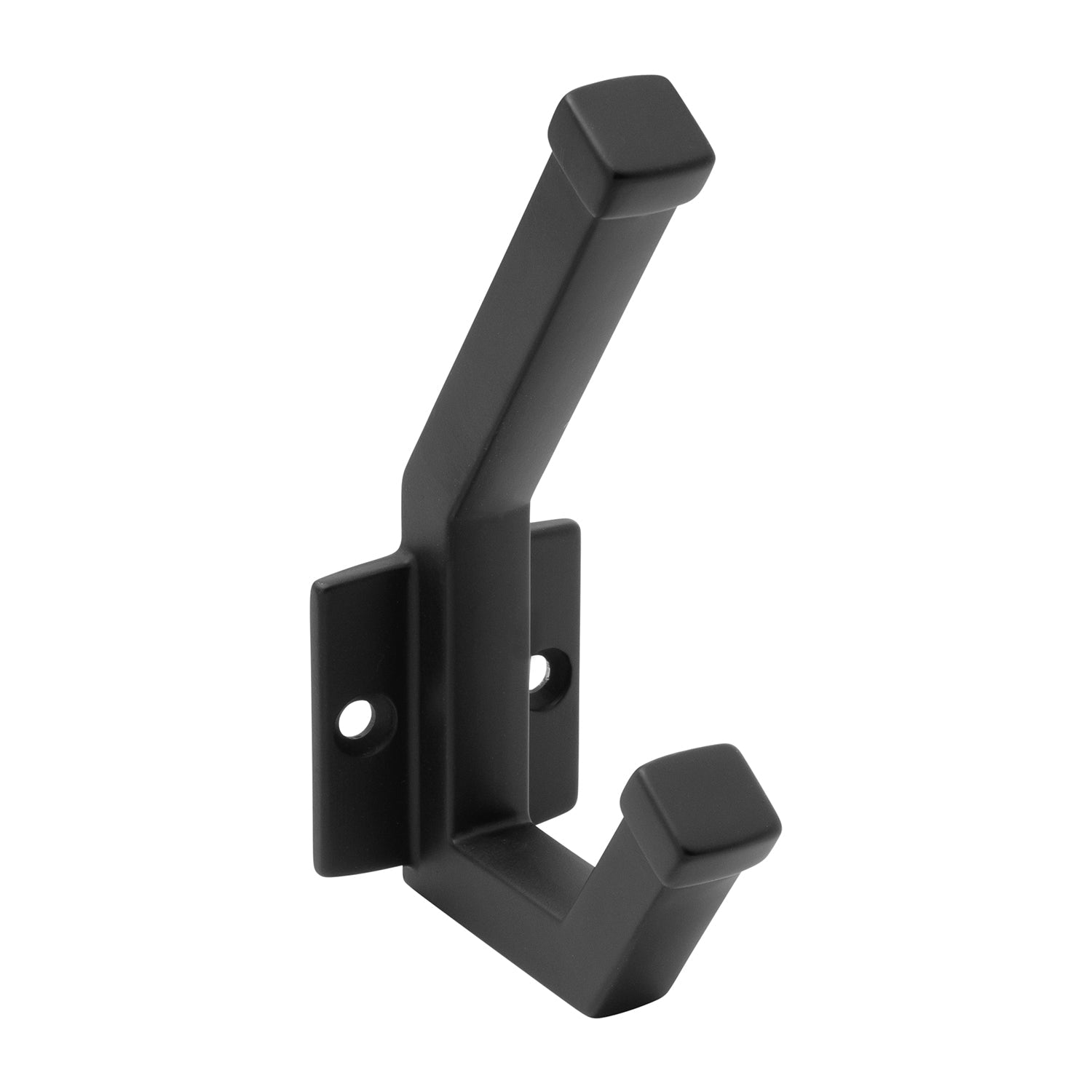 1 Inch Center to Center Coventry Hook - Matte Black Finish for Hanging Tools, Keys & Home Organization
