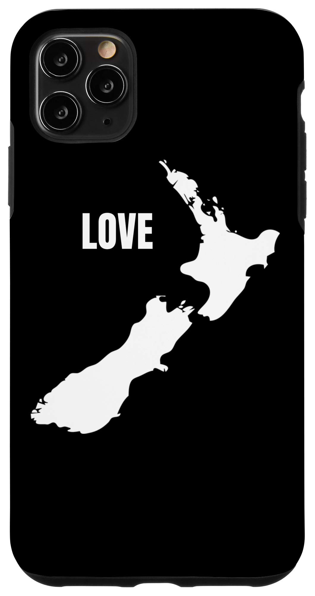 iPhone 11 Pro Max Case with New Zealand Map Design - Durable Protective Cover for Travel & Adventure Enthusiasts