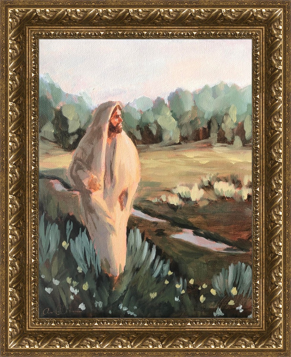 Be Thou Humble by Amber Whitworth - Inspirational Christian Wall Art for Home & Office Decor - Perfect for Living Room, Bedroom, or Gift