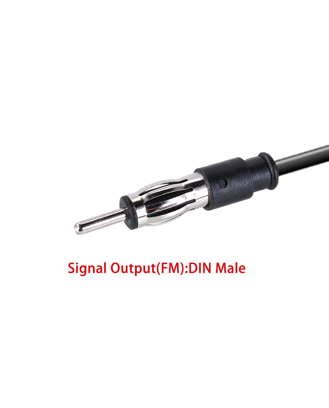 Vecys FM/AM DAB DAB+ Car Antenna Signal Booster Amplifier - DIN Female to DIN Male Adapter 12V Digital Radio Antenna Splitter - Enhances Audio Stereo Reception for Car Digital Radios - Perfect for Road Trips & Daily Commuting
