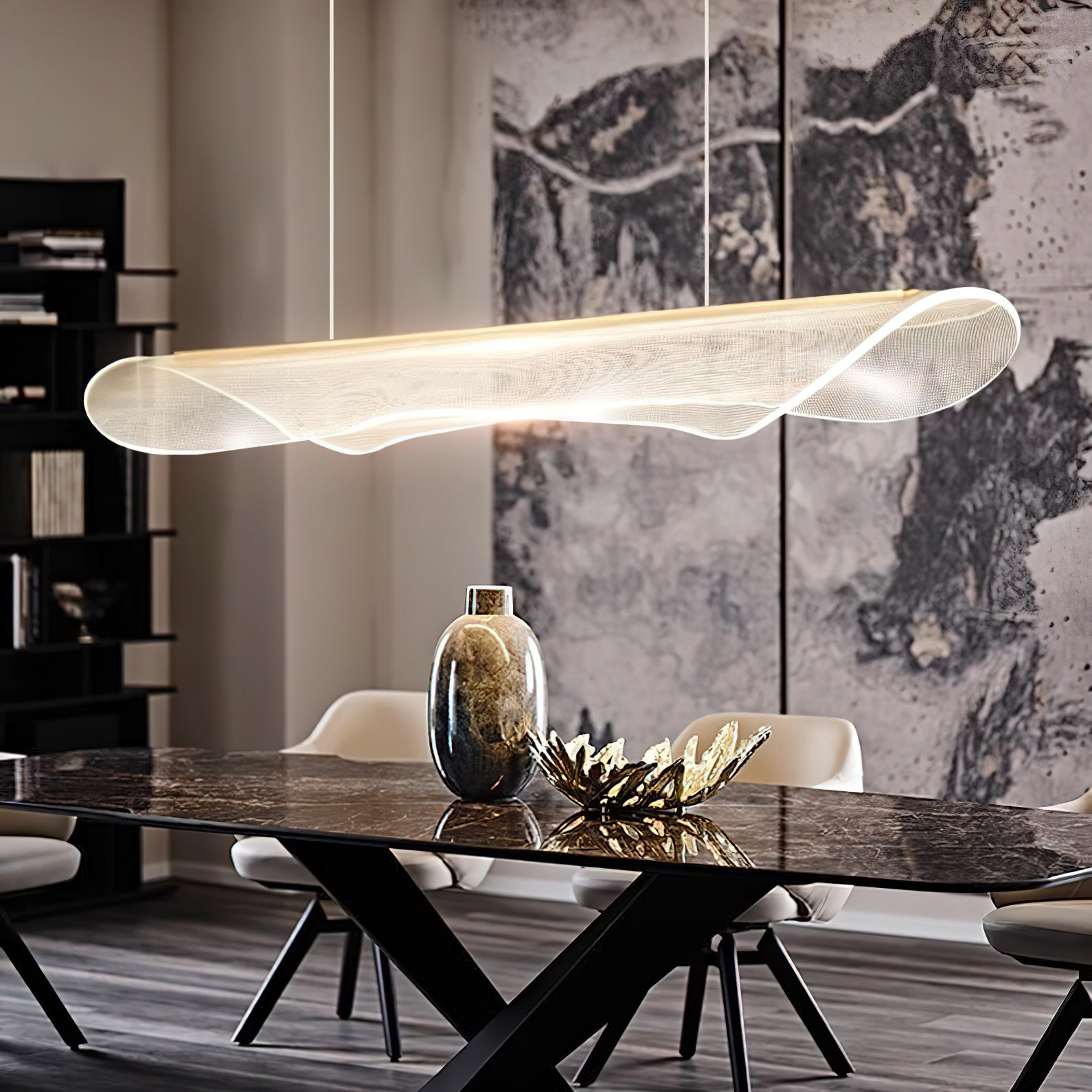 Elegant Black Modern Chandelier for Dining Room - Perfect for Farmhouse, Rustic & Contemporary Home Decor