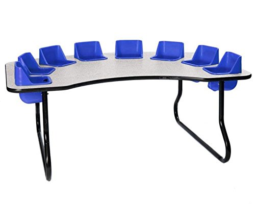 Glace Top, Blue Seats, Black T-mold