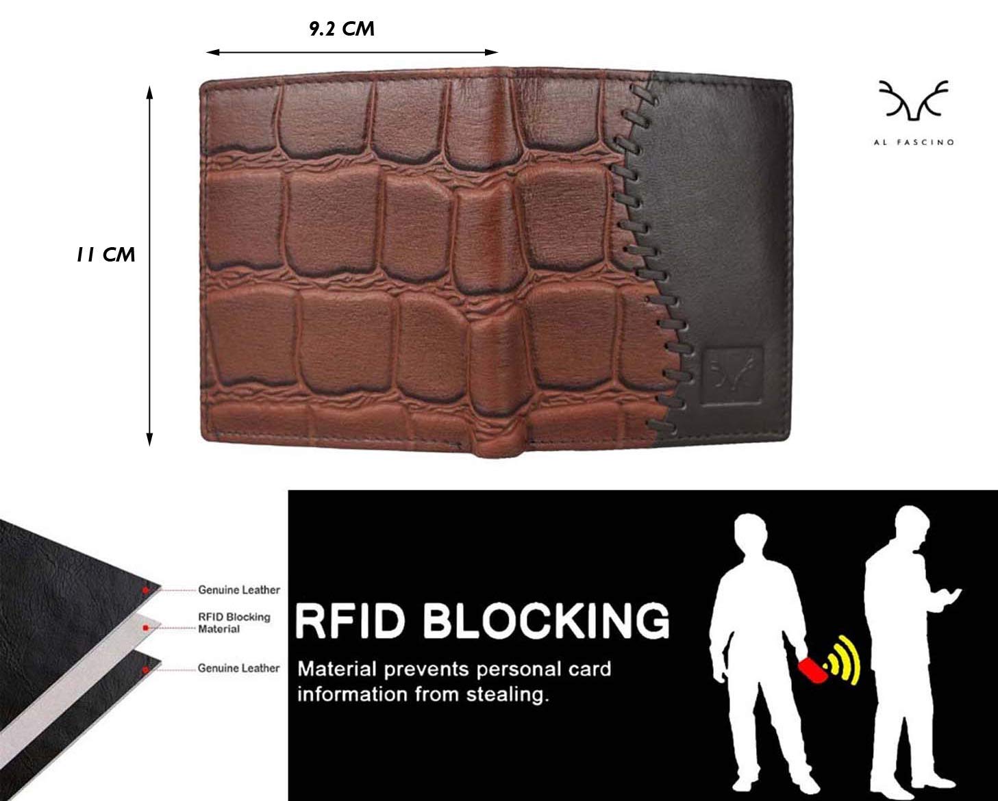Premium Genuine Leather RFID Blocking Wallet for Men - Slim Bifold Credit Card Holder with Money Clip | Ideal for Business, Travel & Everyday Use