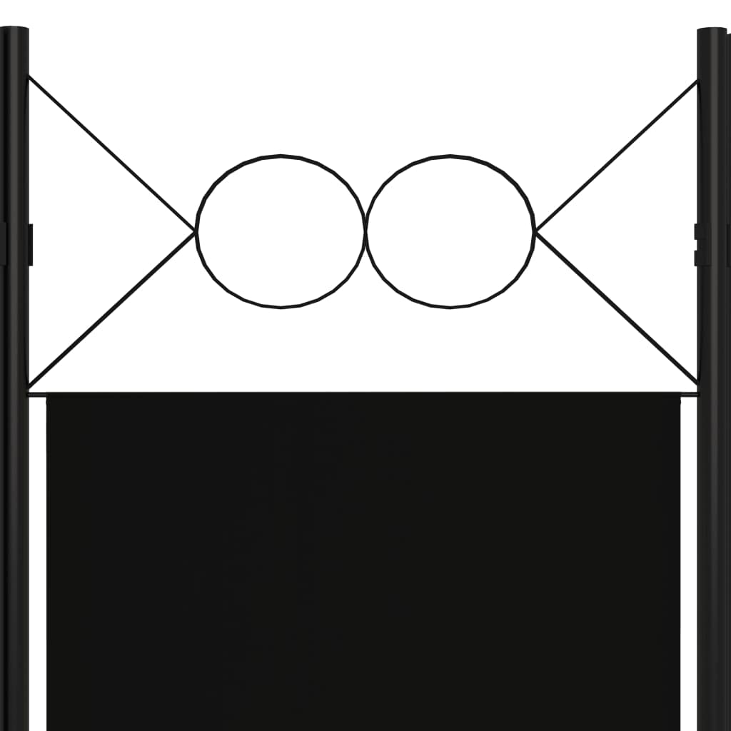 CHARMMA 5-Panel Room Divider Privacy Screen with Sturdy Metal Frame - 78.7