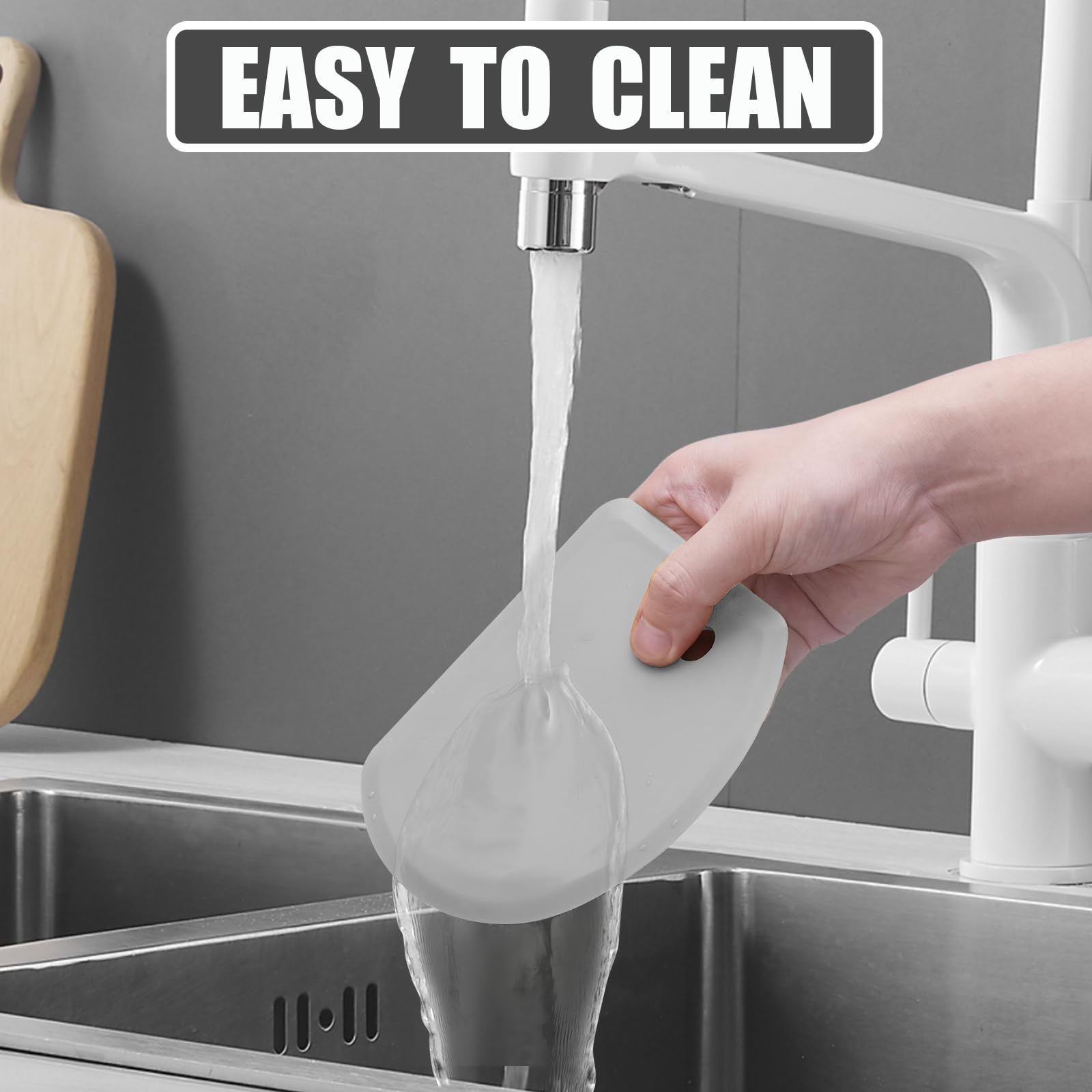 Flexible Curved Edge Silicone Bowl Scraper (5.98