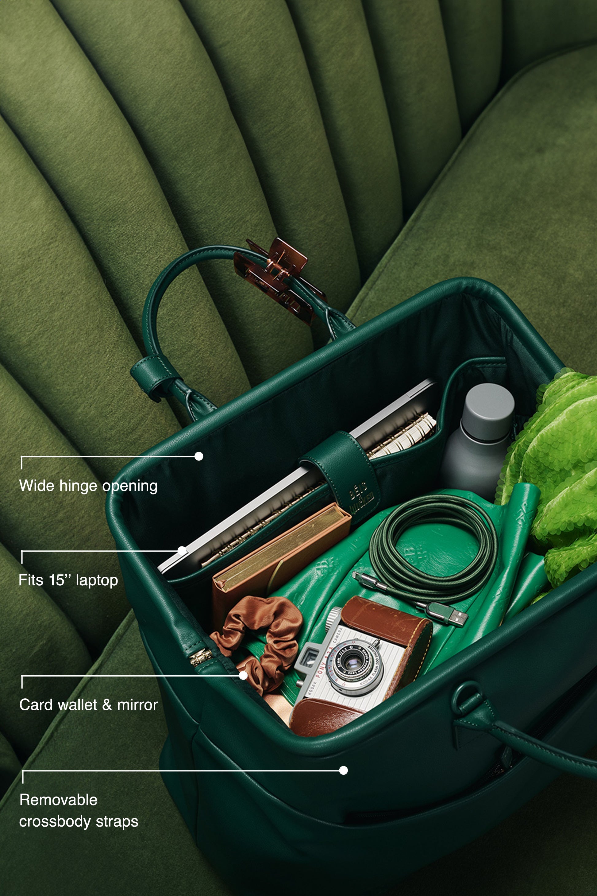 The Wicked Weekender Duffle Bag in Wicked Green - Perfect for Travel, Gym & Weekend Getaways