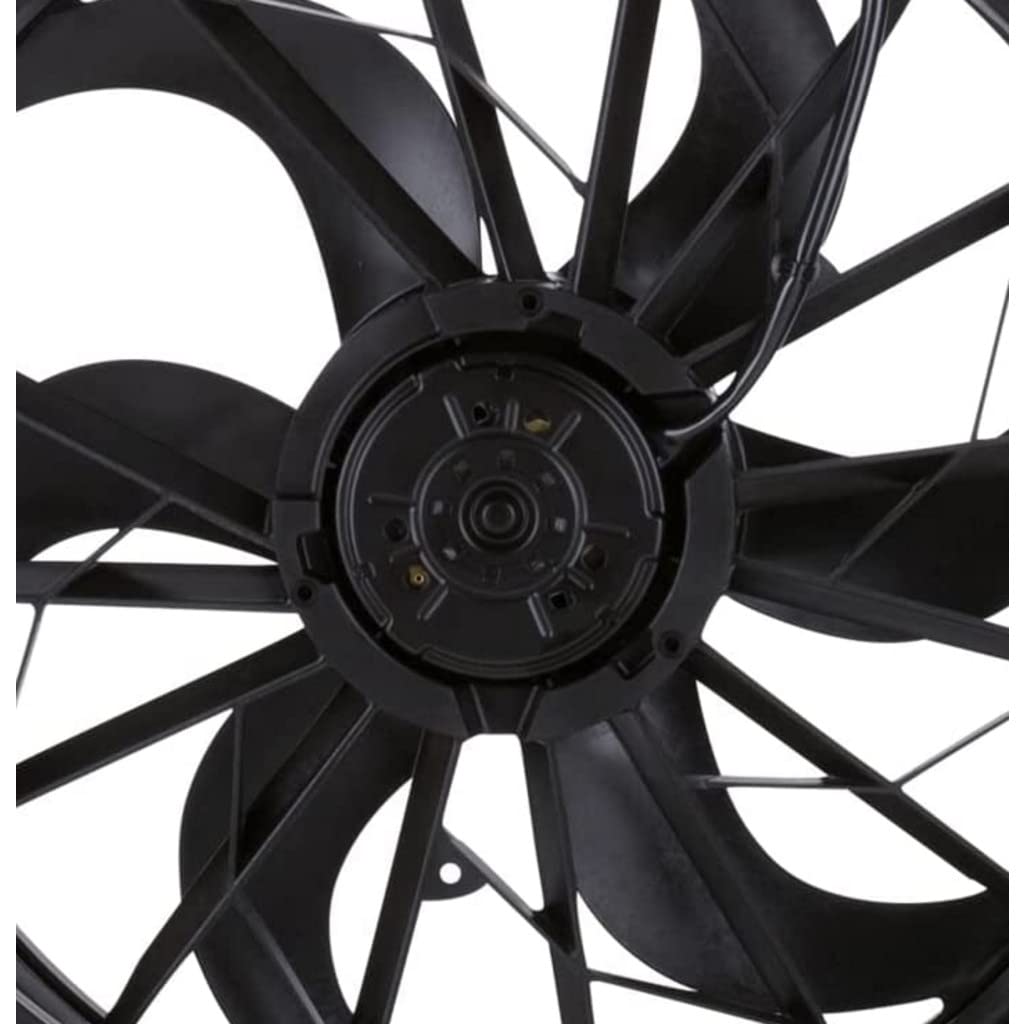 Jeep Liberty Radiator Fan Assembly 2002-2005 3.7L 2-Pin Electrical Cooling Fan Replacement for CH3115162 | M&B:52079528AB | S:52080127AA | Perfect for Off-Roading & Daily Commuting