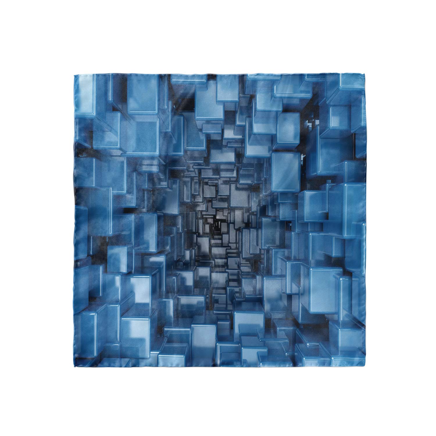 Ambesonne Abstract Head Scarf - Stylish Digital Geometric Print Hair Wrap for Women - Perfect for Beach, Yoga, and Everyday Fashion Accessory