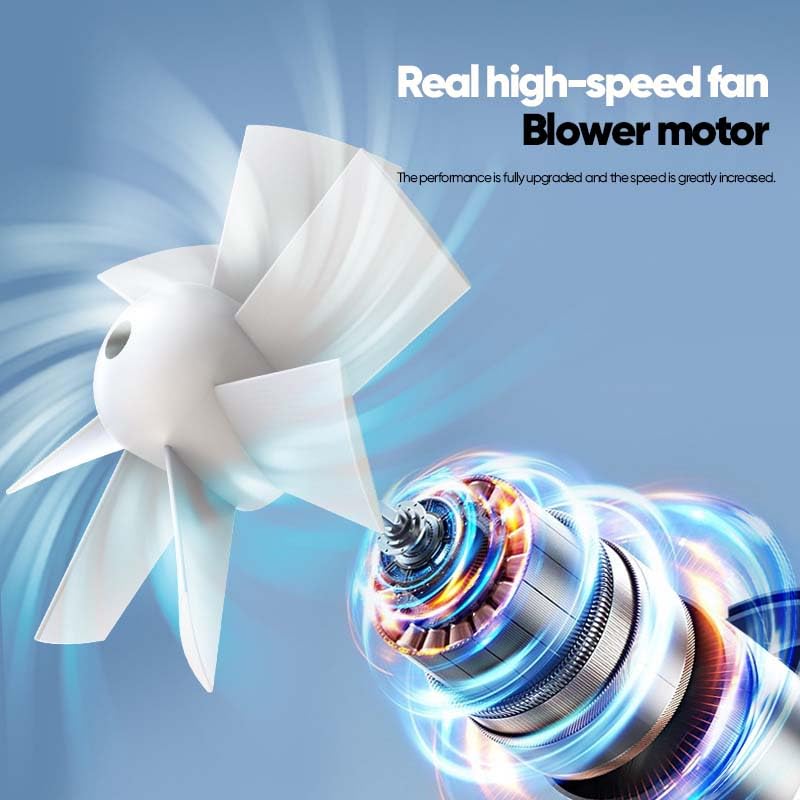 2024 Upgraded Rechargeable Waist Fan - High Speed Portable Cooling Fan with Belt Clip, Wearable Under Shirt for Outdoor Sports, Hiking, Gardening & Office Use (Green)