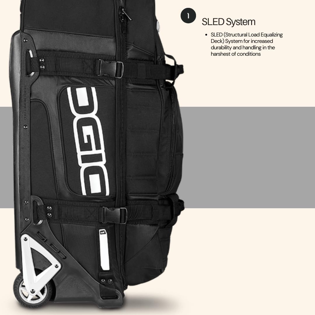 OGIO Rig 9800 Wheeled Suitcase - Durable Checked Luggage & Travel Gear Bag for Business Trips, Vacations & Adventure Travel