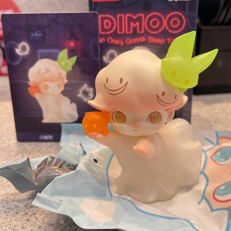 DIMOO No One's Gonna Sleep Tonight Series Ghost Blind Box Figure - Cute Collectible Toy for Halloween Decor, Party Favors & Anime Fans