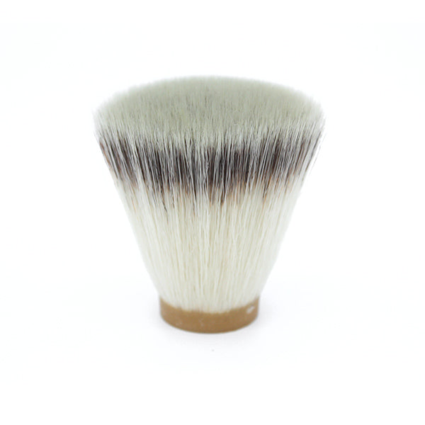 28mm Flat Top Synthetic Shaving Brush Knot - Dense & Soft for Smooth Lather, Perfect for Wet Shaving & Beard Grooming at Home or Salon