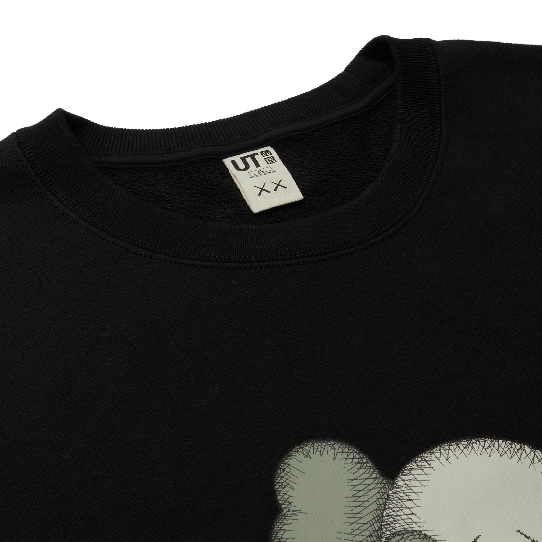 Kaws x Uniqlo UT Graphic Black Sweatshirt for Men & Women - Limited Edition Streetwear Hoodie for Casual Wear & Urban Fashion