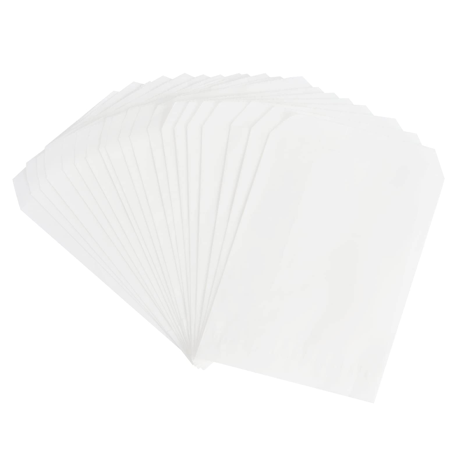 100 Pcs 4x6 Inches Glassine Waxed Paper Gift Bags - Eco-Friendly & Translucent for Party Favors, Wedding Invitations, Candy Packaging & Small Gift Wrapping