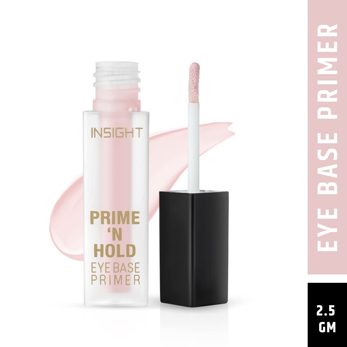Insight Cosmetics Prime N Hold Eye Base Primer - Clear Waterproof Eyeshadow Base for Oily Lids, Prevents Creasing & Extends Makeup Wear (2.5g) | Perfect for Long-Lasting Eye Makeup, Daily Use & Professional Makeup Artists