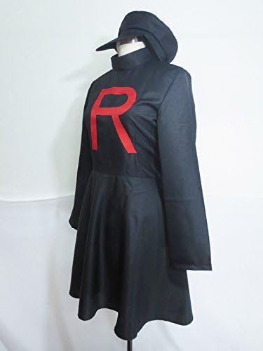 Team Rocket Jessie Black Dress Cosplay Costume - Custom Made for Anime Conventions & Halloween Parties