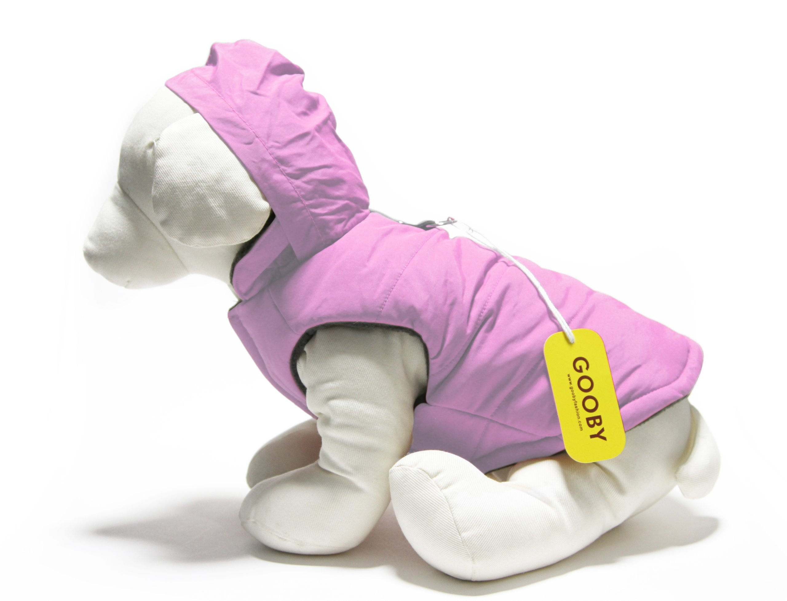 Gooby Wind Parka for Small Dogs - Waterproof & Windproof Dog Jacket, Pink - Perfect for Cold Weather Walks & Outdoor Adventures