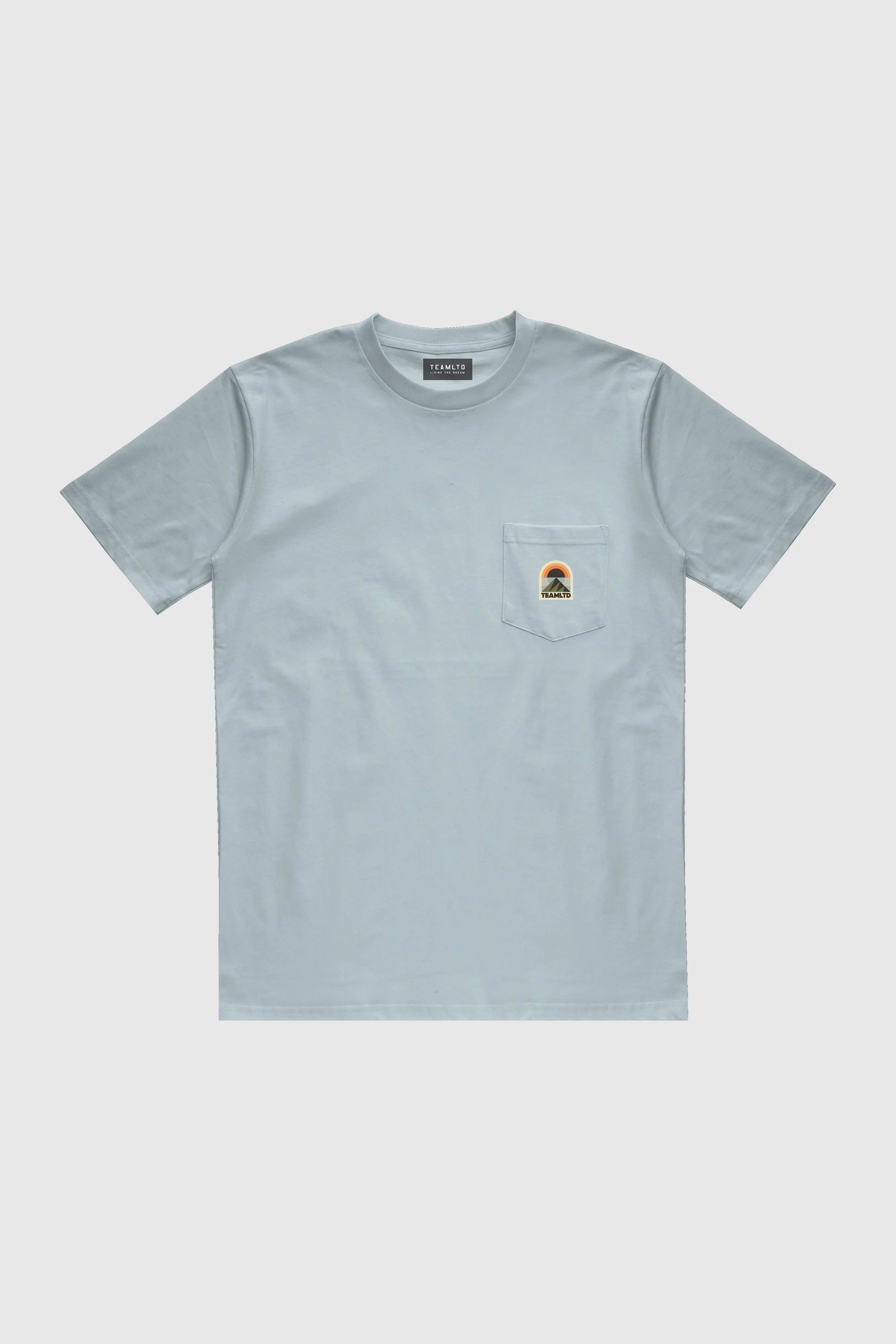 Horizon Pocket Tee for Men - Soft Cotton Short Sleeve T-Shirt with Chest Pocket - Casual Comfort Fit for Everyday Wear, Gym, and Outdoor Activities