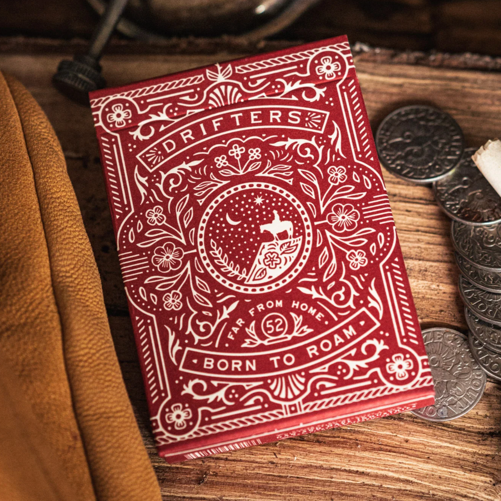 Premium Red Drifters Playing Cards - Waterproof & Durable Poker Deck for Magic Tricks, Card Games, and Collectibles - Perfect for Parties, Travel, and Gifts