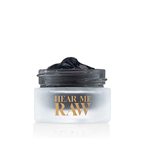 HEAR ME RAW The Detoxifier with Activated Charcoal+ - Deep Cleansing Face Mask & Exfoliating Scrub, Travel Size 0.5 oz - Perfect for On-The-Go Skincare & Travel Essentials