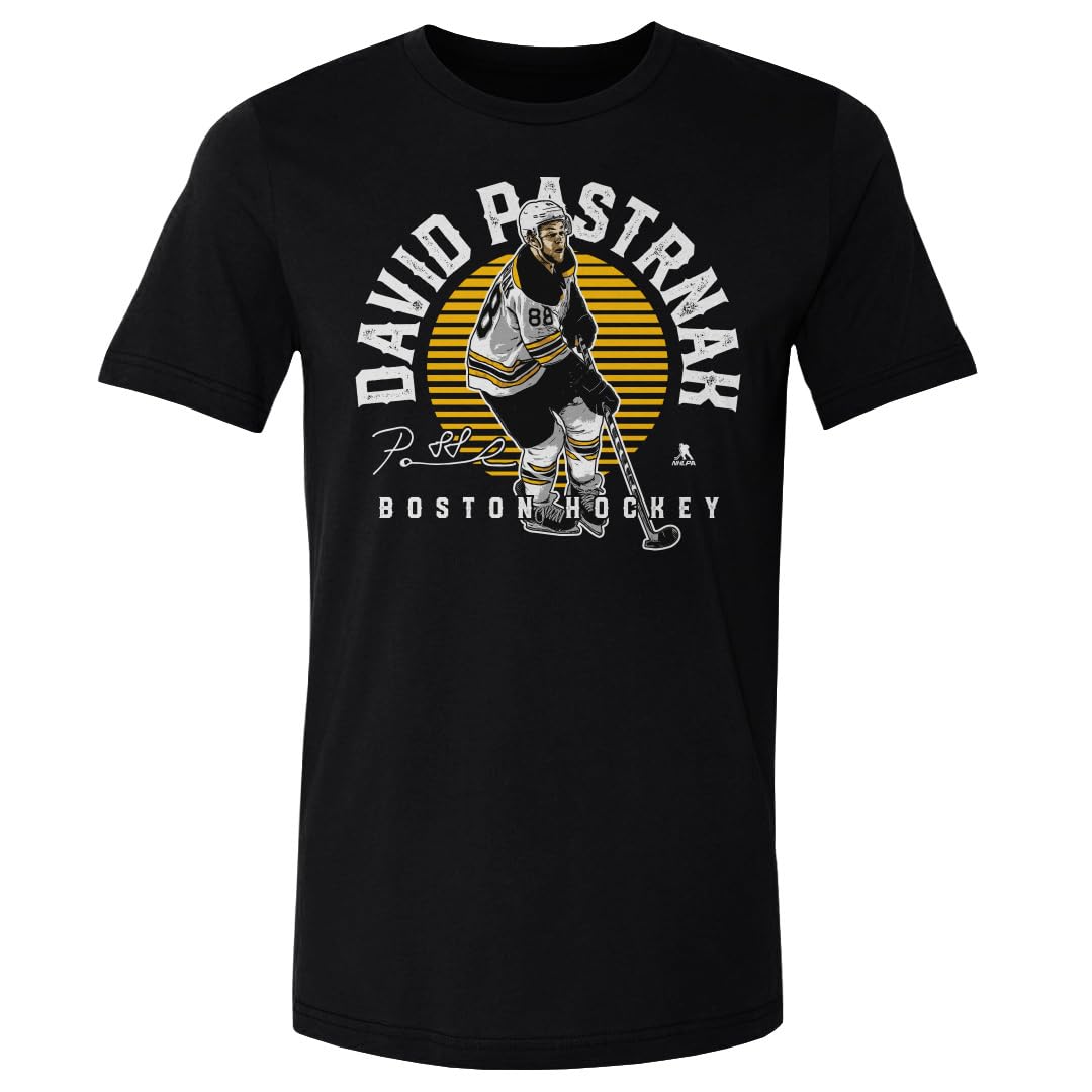 500 LEVEL David Pastrnak Hockey Jersey with Official Emblem - Authentic NHL Player Jersey for Hockey Games & Fan Collections