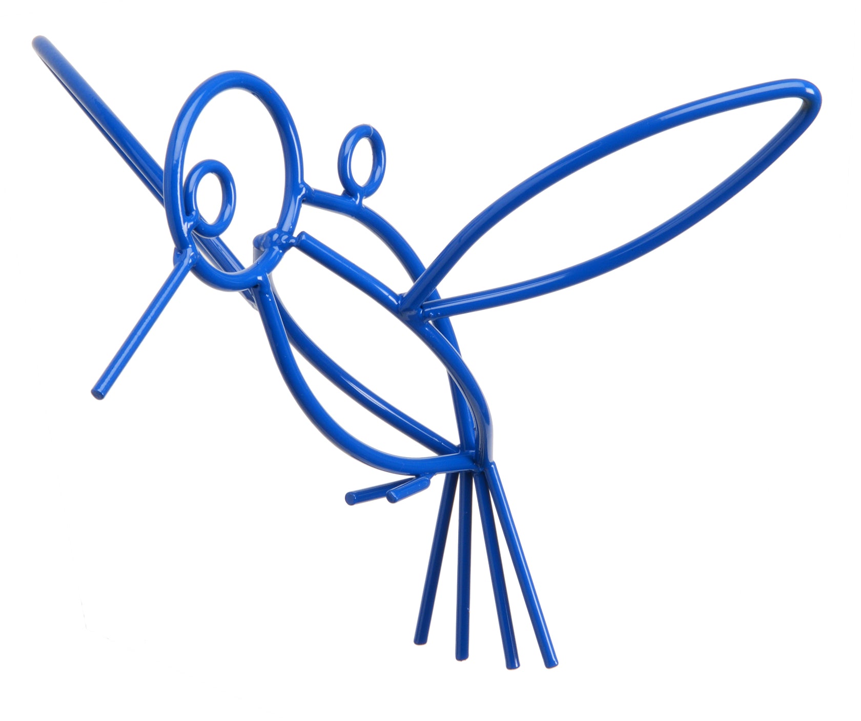 Handmade Wrought Iron Hanging Hummingbird Garden Decor - 3 Finishes - USA Crafted - Perfect for Outdoor Patio, Garden, and Backyard Decoration