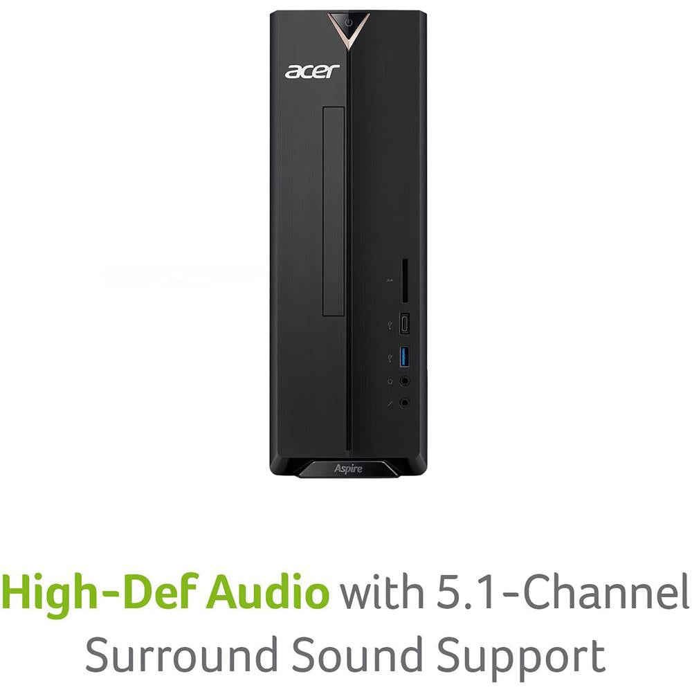 Acer Aspire XC 895 UR11 Desktop Computer with Intel Core i3-10100 Processor (8GB RAM, 512GB SSD) - DT.BGNAA.001 | Powerful Home & Office PC for Work, Study & Entertainment