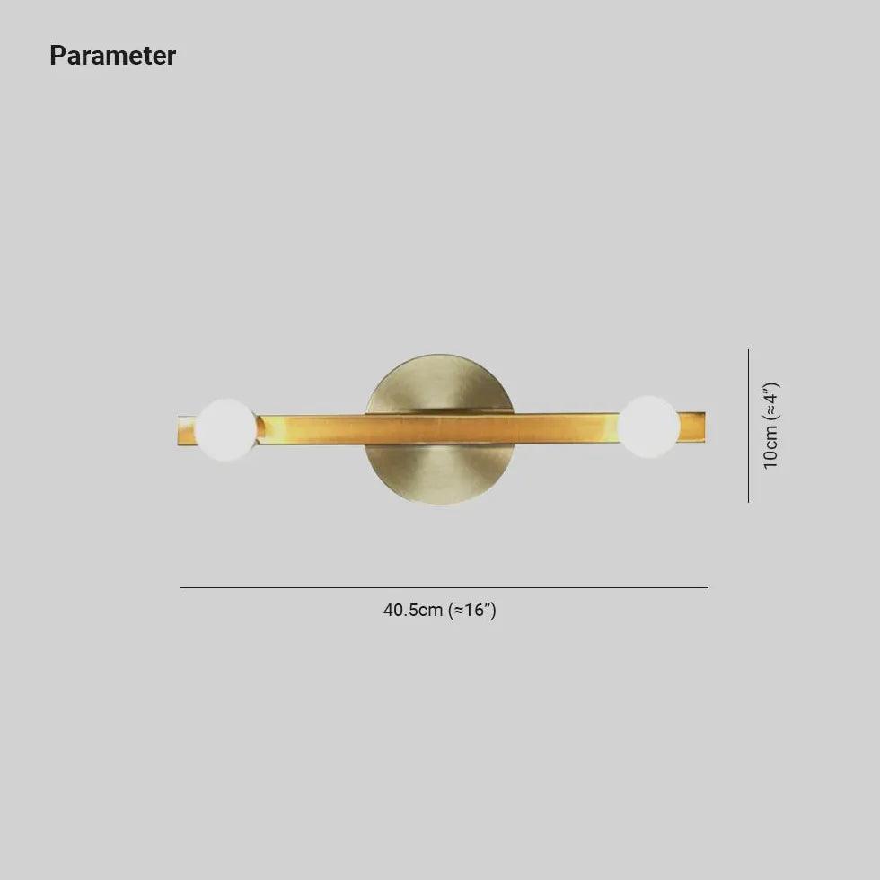 Dimmable Gold Wall Sconces with Double Globe Design - Perfect for Bedroom, Living Room, and Hallway Lighting