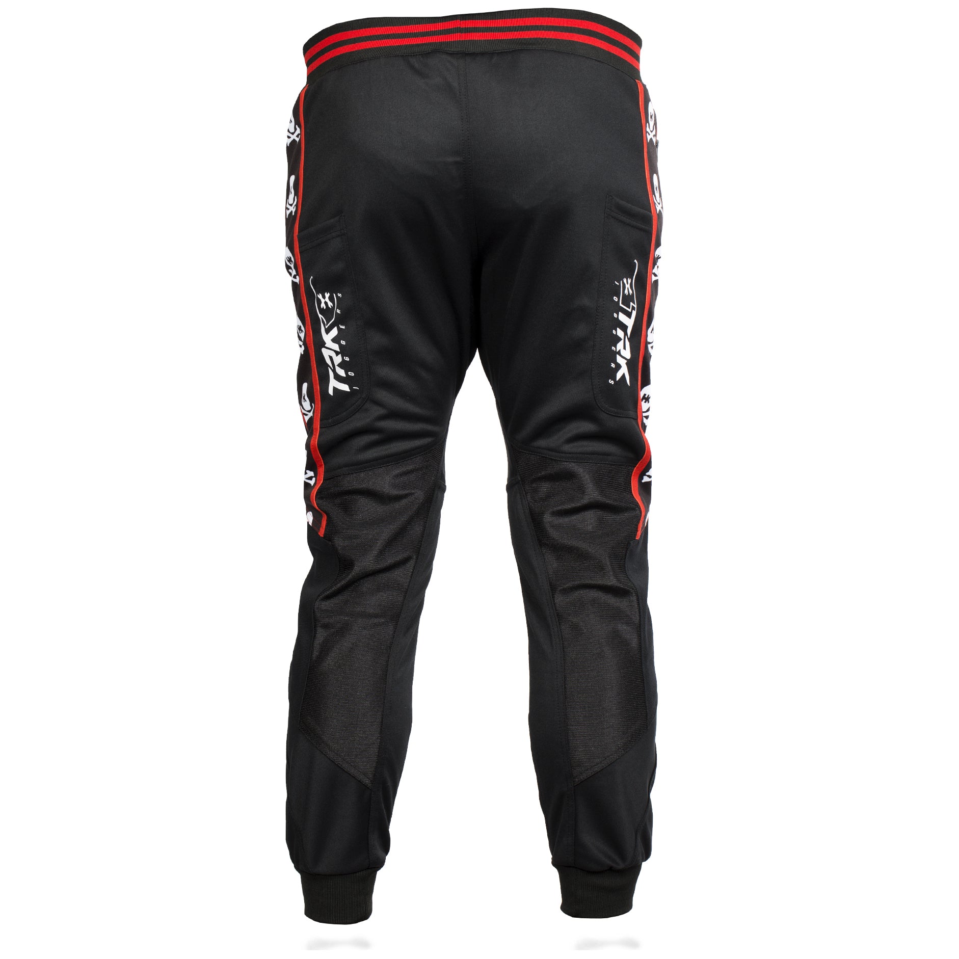 TRK Skulls Red Jogger Pants for Men - Stylish Casual Sweatpants with Skull Print | Perfect for Gym, Lounge & Streetwear Fashion