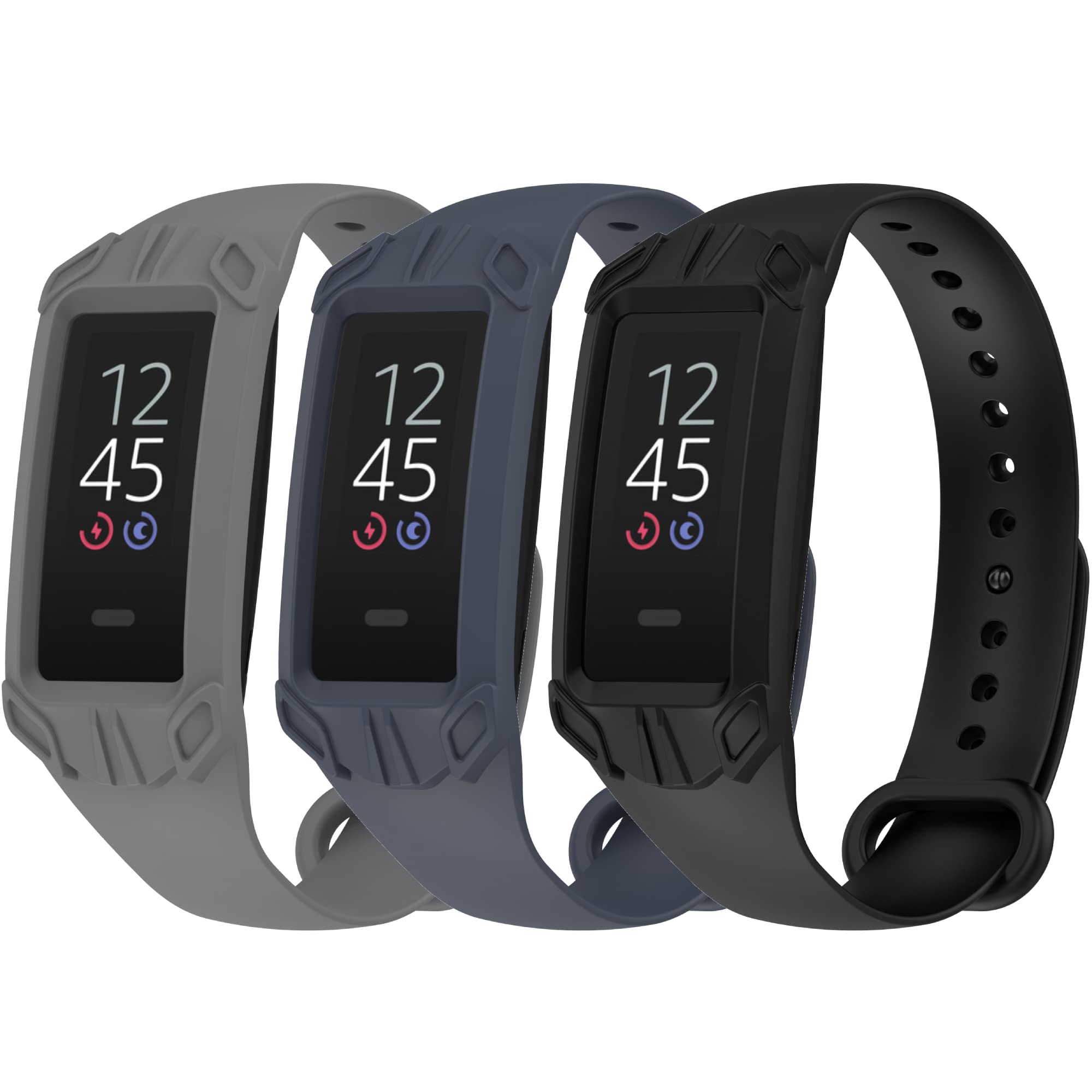 **ECSEM Quick Release Silicone Wrist Bands Compatible with Amazon Halo View Watch - Sport Watch Strap Replacement for Women & Men - Perfect for Fitness, Running & Daily Wear**