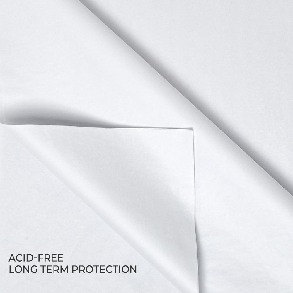 Premium White Tissue Paper Bulk Pack - 960 Sheets, Acid-Free, 20