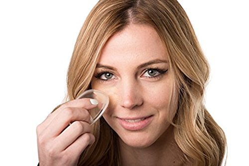 Jenna Silicone Makeup Sponge - Transparent Drop Design, White Color | Perfect for Liquid Foundation, Cream Blush & Seamless Makeup Application