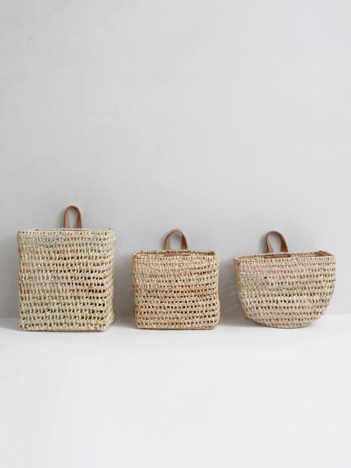 Mini Wall Baskets Set of 3 - Small Decorative Hanging Baskets for Bathroom, Kitchen, Office Organization - Perfect for Storage, Decor & Gift Ideas