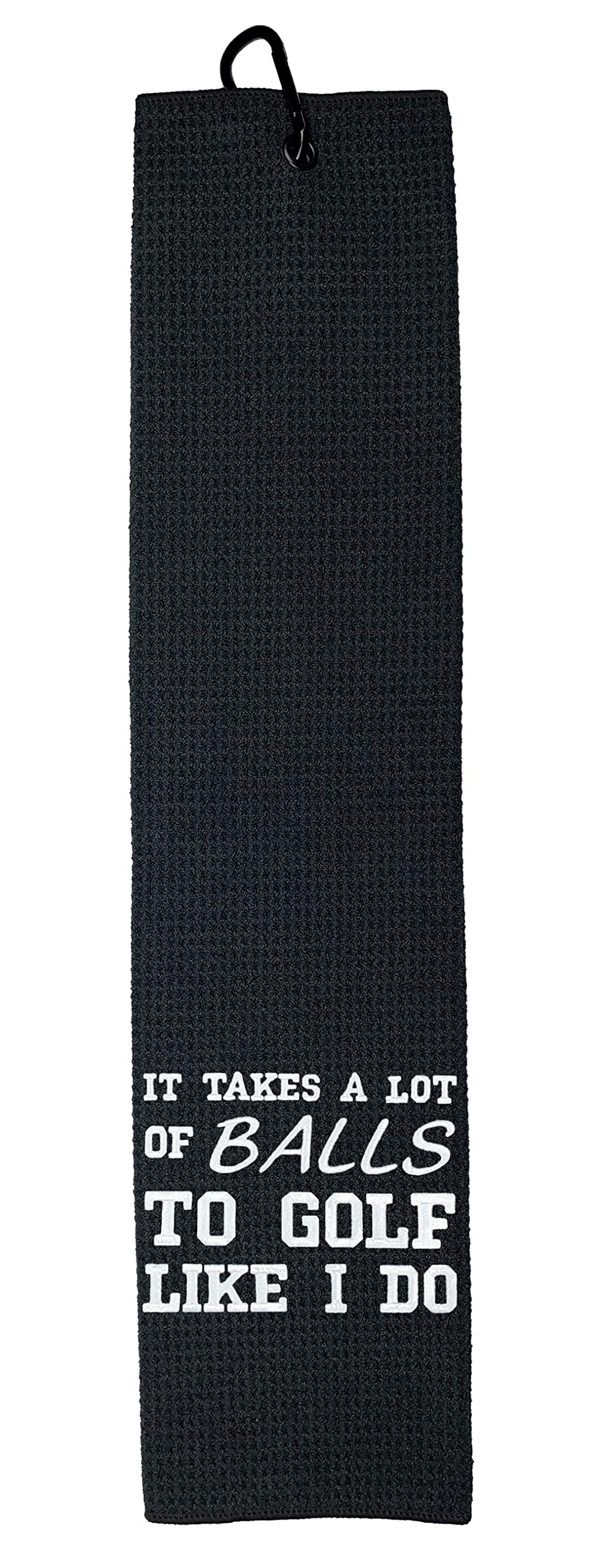 Wolf Golf Towels - Premium Embroidered Funny Golf Towel for Men | Durable Golf Accessories & Unique Golf Gifts | Perfect for Course Play, Practice & Golf Tournaments