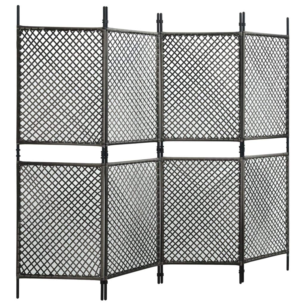 4-Panel Room Divider Screen - 94.5