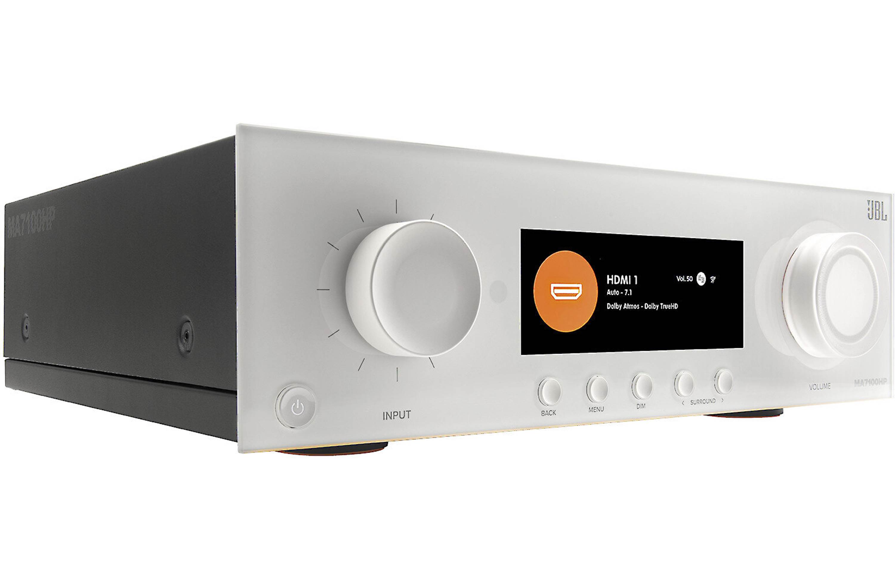 JBL MA7100HP 7.2 Channel 8K A/V Receiver with Wi-Fi, Bluetooth, Apple AirPlay 2, Google Cast & Dolby Atmos - Home Theater System for Movies, Music & Gaming