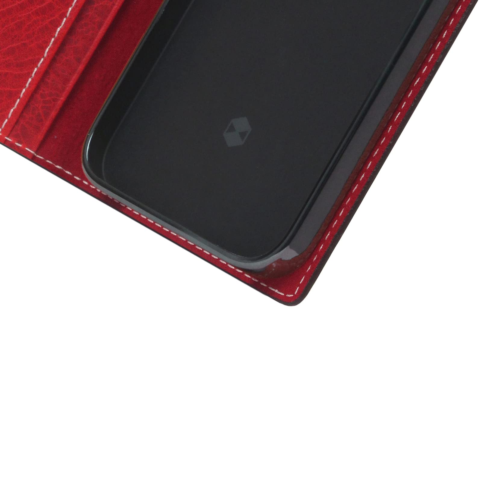 Premium Italian Wax Leather Wallet Case for iPhone 12 Pro Max - Handcrafted Diary Style with Multiple Card Slots & Cash Pocket | Luxury Gift Box Included (Red) | Perfect for Business Professionals & Everyday Use